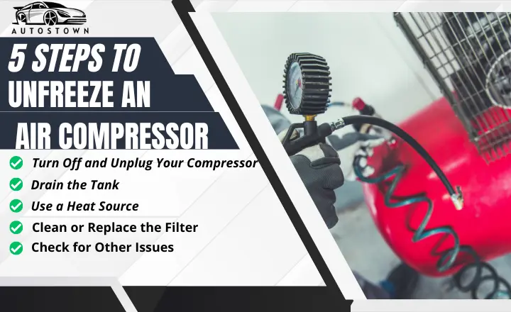 how to unfreeze an air compressor