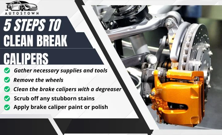 How to clean painted brake caliper